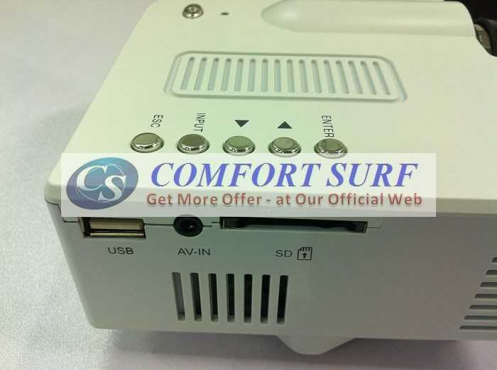 Original UNIC UC28+ 3rd Generation LED Projector with DIRECT VGA HDMI AND REMOTE CONTROL INCLUDED!